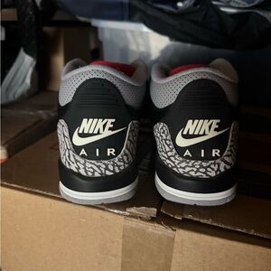 NO BOX | JORDAN RETRO 3 | GS 7Y | BLACK CEMENT 3 OG